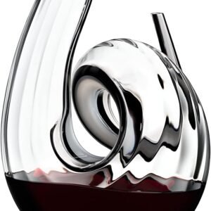 Decantly Fatto a Mano Curly | Handcrafted crystal, 47 oz capacity, 10-inch height